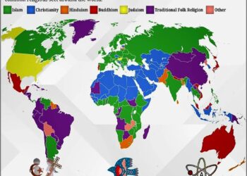 Second Largest Religion by Country