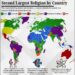 Second Largest Religion by Country