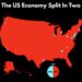 The US Economy Split in Half