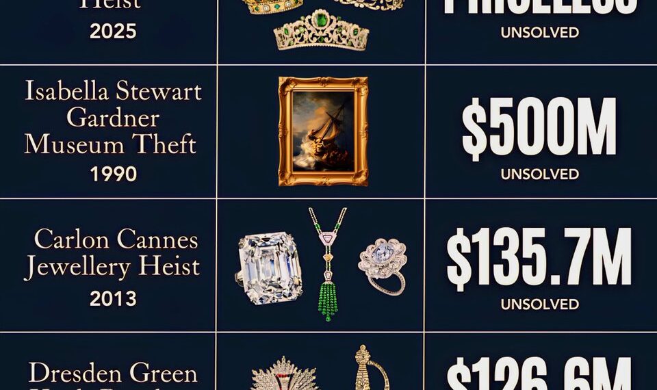 The Biggest Art & Jewel Heists in History
