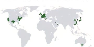 Half of the World's GDP is in 3.6% of Land Area