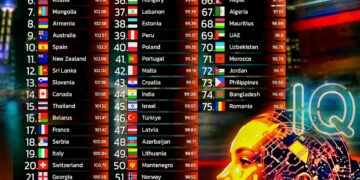 Top 75 Countries by Average IQ 2025
