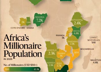 Africa's Millionaire Population in 2025
