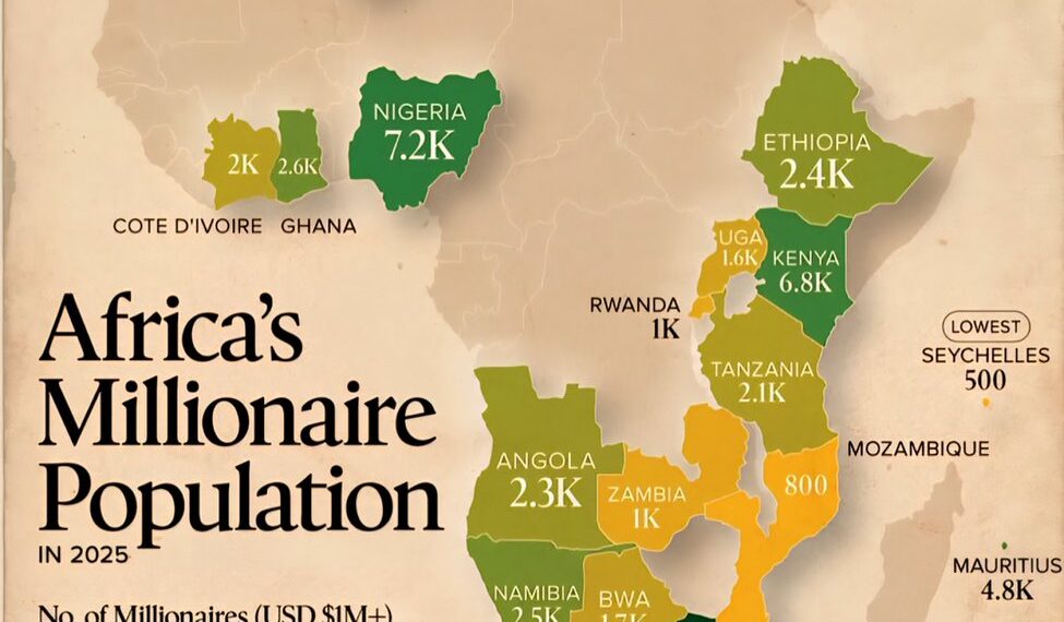 Africa's Millionaire Population in 2025