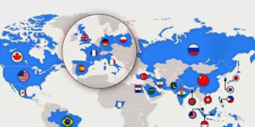 Countries with Larger GDP than 2 Trillion in 2050
