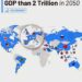 Countries with Larger GDP than 2 Trillion in 2050