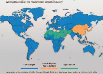 World Writing Direction by Country