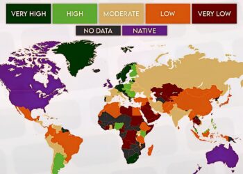 World Map of English Proficiency