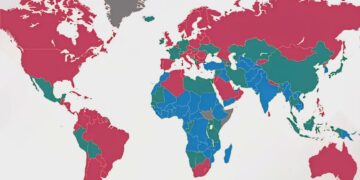 World Map: Men vs Women in Education