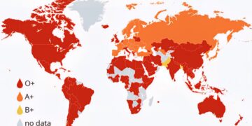 The Most Common Blood Types Around the World