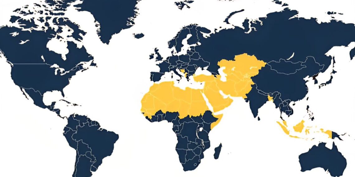 World Map of Bible vs Quran Searches