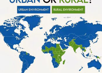 World Map of Urban and Rural Living
