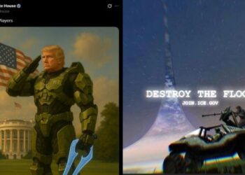 Trump Becomes Halo's Master Chief to Celebrate End of Console Wars