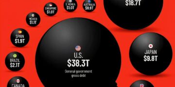 Countries with the Most Government Debt