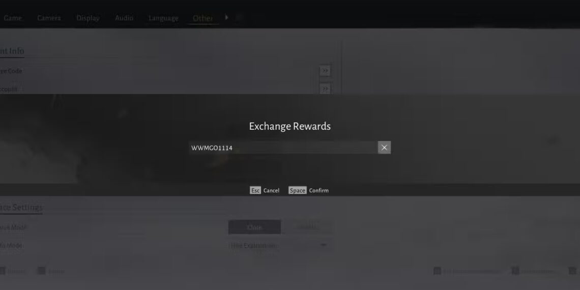 November 2025 Winds Meet Exchange Code Directory