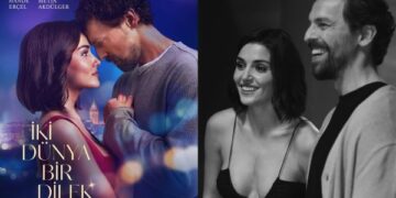 Hande Erçel and Metin Akdülger’s İki Dünya Bir Dilek Poster Revealed