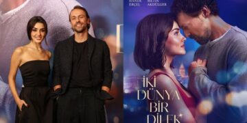 Hande Erçel's Emotional Premiere at İki Dünya Bir Dilek Launch