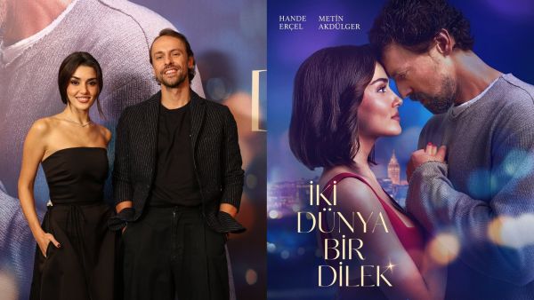 Hande Erçel's Emotional Premiere at İki Dünya Bir Dilek Launch