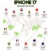 Cost of iPhone 17 Around the World