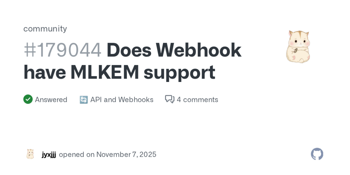 How To Disable X25519 in GitHub Webhooks if Supported?