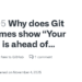 How To Fix a "Branch Ahead" Notice After Git Push on GitHub