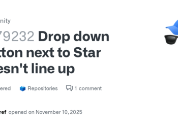 How to Align Dropdown Button Bottom with GitHub Star Button