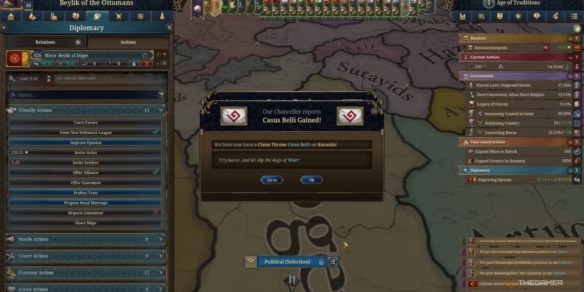 How to Fight and Win Wars by Completing and Solving in Europa Universalis 5