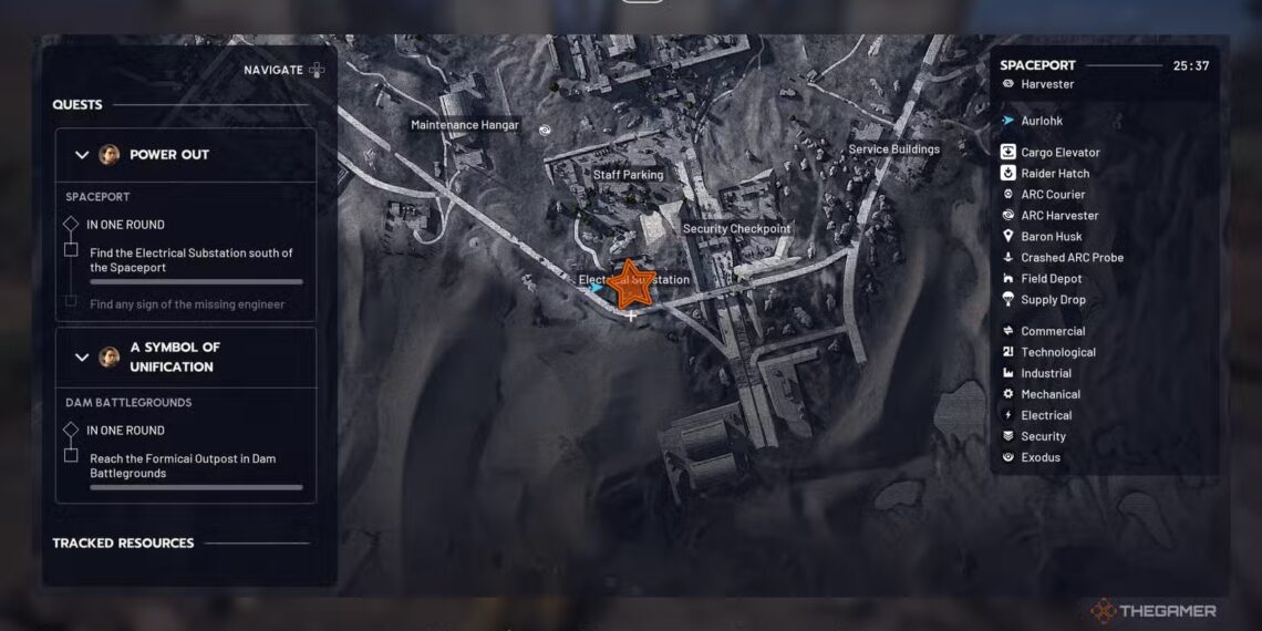 How to repair the electrical substation on Spaceport in Arc Raiders