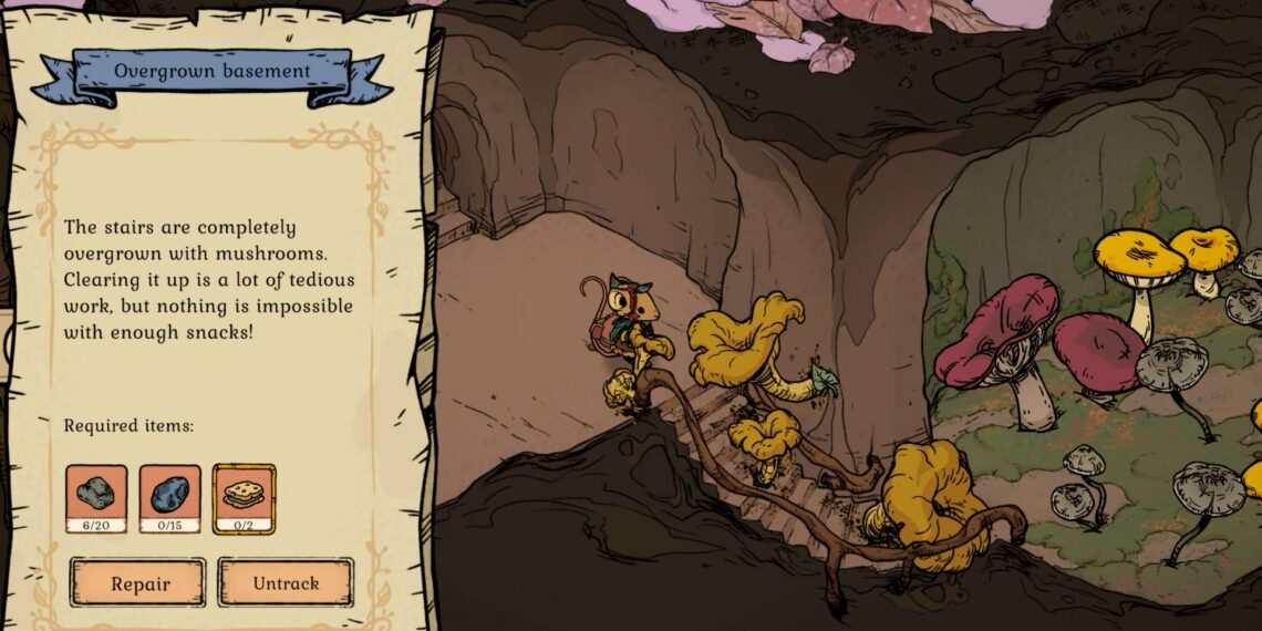 Hidden Granite Spots in Winter Burrow