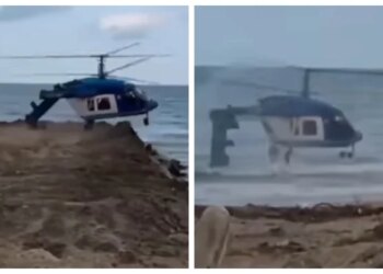 Russian helicopter crashes, killing four after losing control