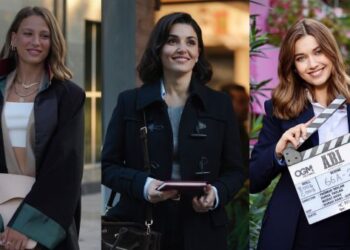 Serenay Sarıkaya, Hande Erçel, and Afra Saraçoğlu as TV’s Strong Lawyer Women