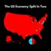 The US Economy Split in Half