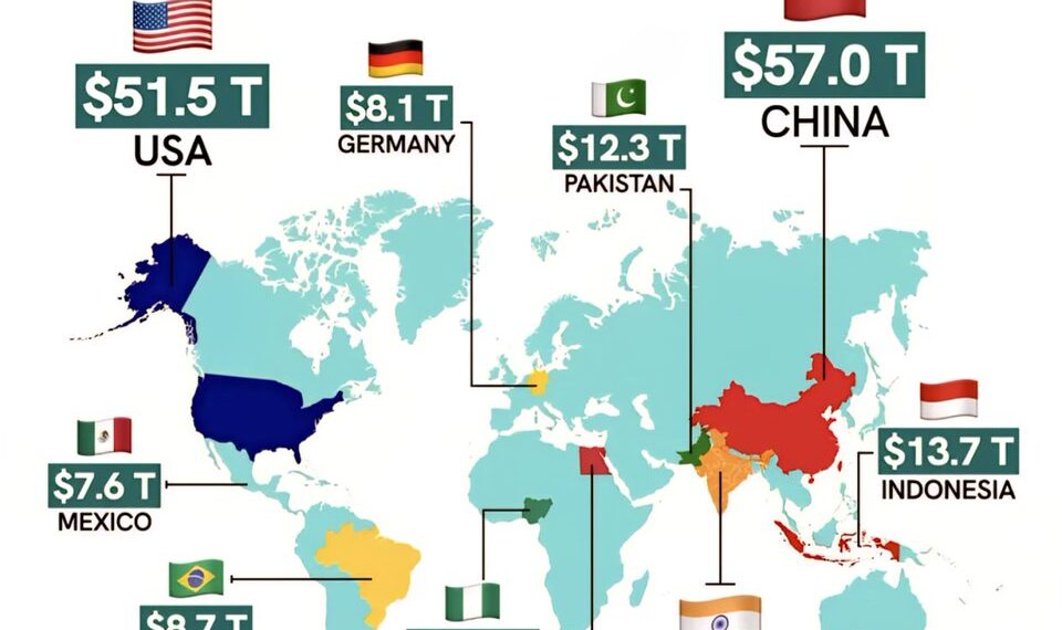 Top 10 Countries by Projected GDP in 2075