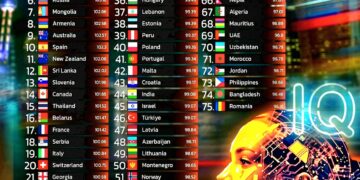 Top 75 Countries by Average IQ in 2025