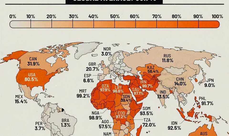 Male Circumcision Rates by Country