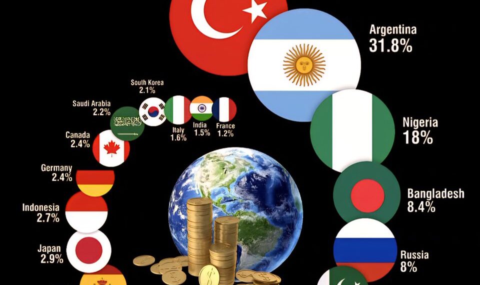 World Inflation Rates by Country