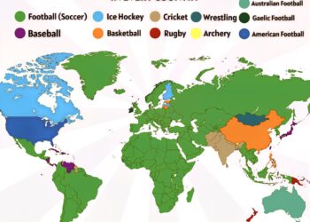 Most Popular Sports by Countries