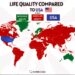 World Life Quality Compared to USA 2025