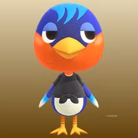 Robin in Animal Crossing New Horizons