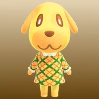Goldie in Animal Crossing New Horizons
