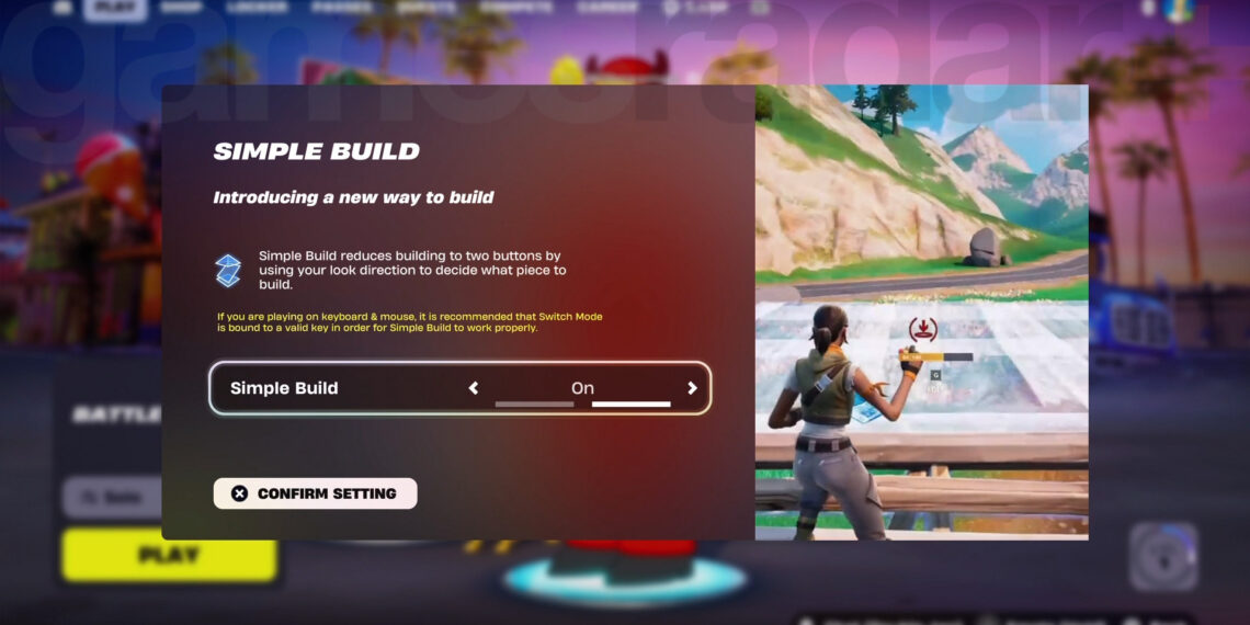 Disabling Simple Build in Fortnite: Step-by-Step Guide