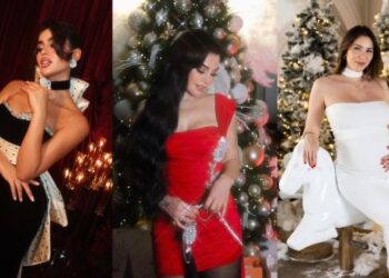 Christmas Eve Glamour: Youmna Khoury, Daniella Rahme & Haifa Wehbe Fashion