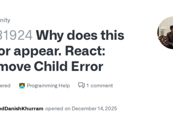 How To Fix GitHub React Error When Dynamically Updating Elements