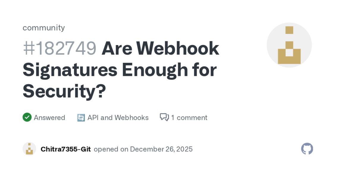 How To Secure Public Webhook Endpoints with GitHub Signature Verification