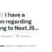 How to Decide When to Transition from React to Next.js on GitHub