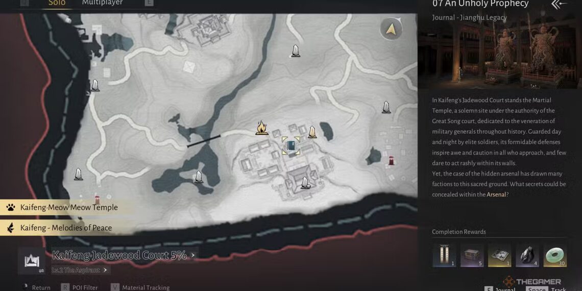 How to Find Every Weapon During an Unholy Prophecy in Where Winds Meet