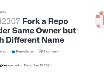 How to Fork a GitHub Repo with the Same Owner but a Different Name