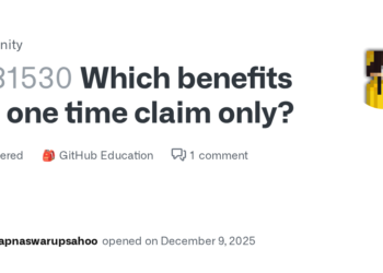 How to Identify One-Time Claim Benefits on GitHub