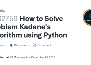 How to Implement Kadane's Algorithm Using Python on GitHub