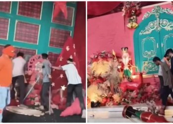 India Christmas Festival Disrupted by Mob Vandalism